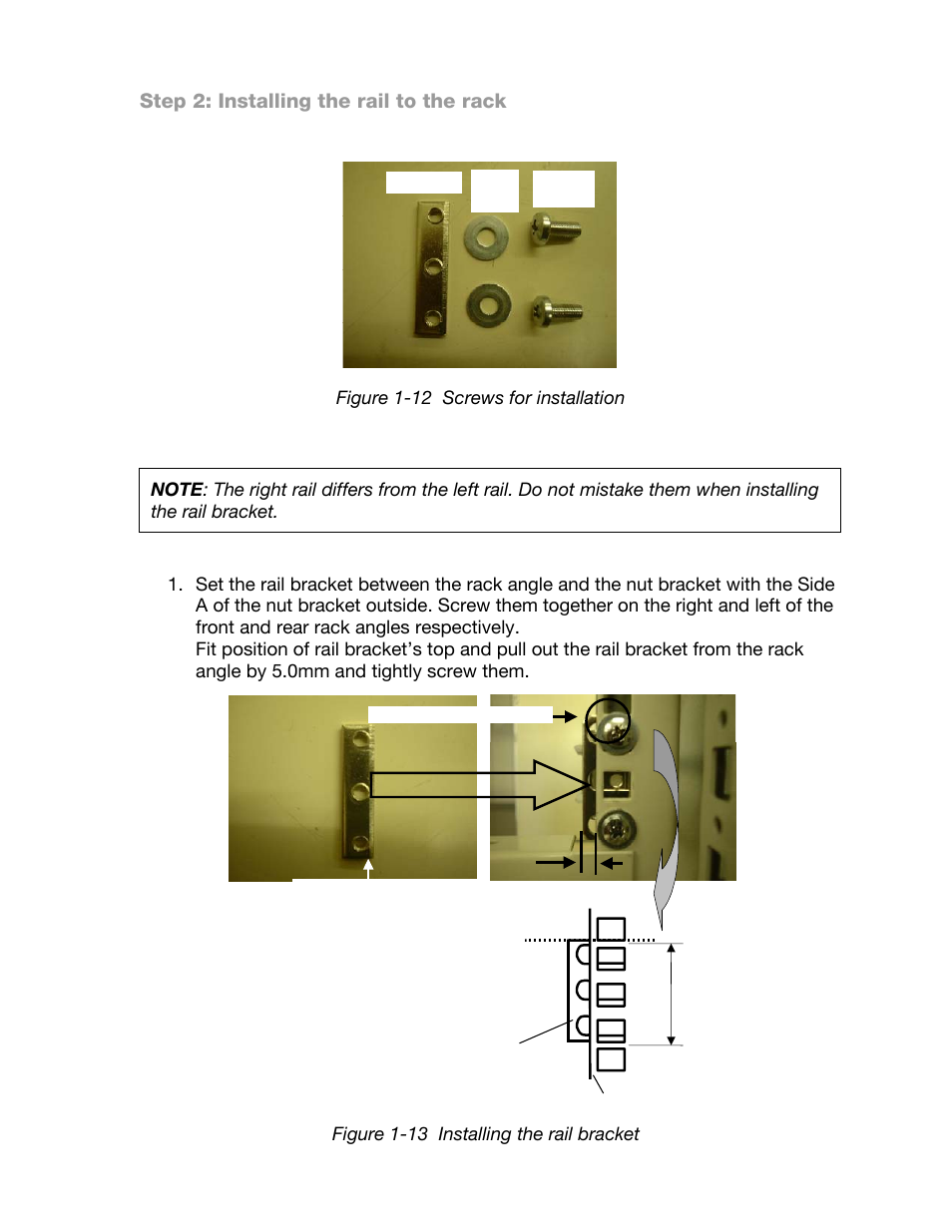 Step 2: installing the rail to the rack | Toshiba Magnia 3310 User Manual | Page 11 / 15