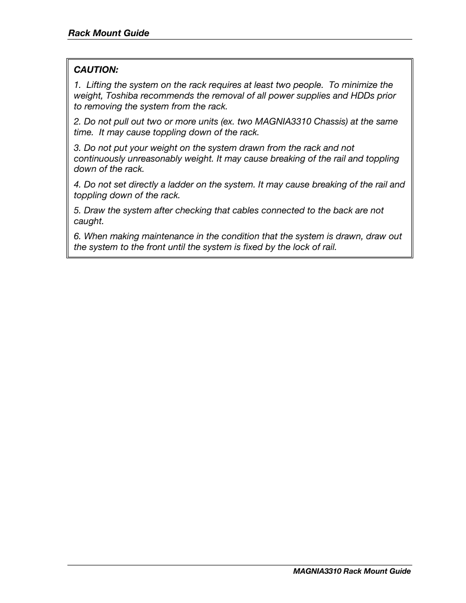 Toshiba Magnia 3310 User Manual | Page 2 / 15