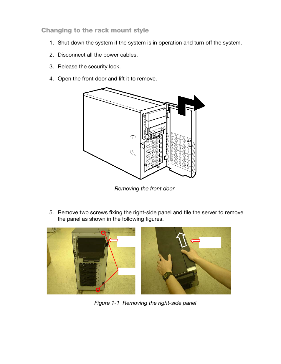 Changing to the rack mount style | Toshiba Magnia 3310 User Manual | Page 3 / 15