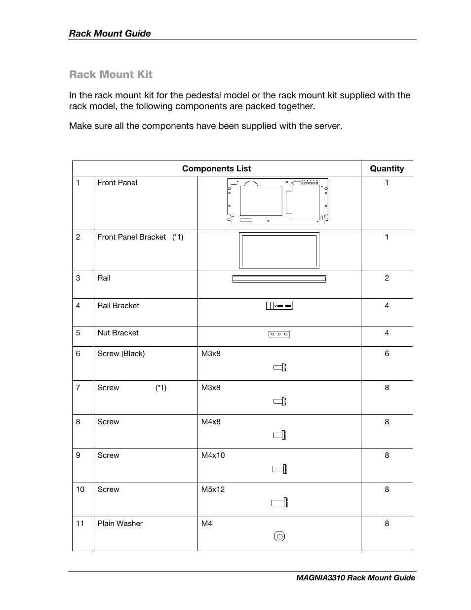 Rack mount kit | Toshiba Magnia 3310 User Manual | Page 6 / 15