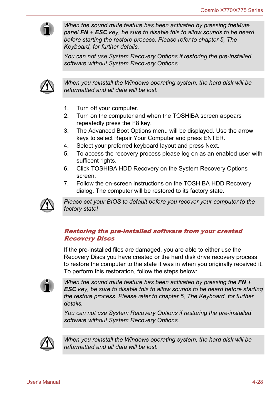 Toshiba Qosmio X770 User Manual | Page 117 / 170
