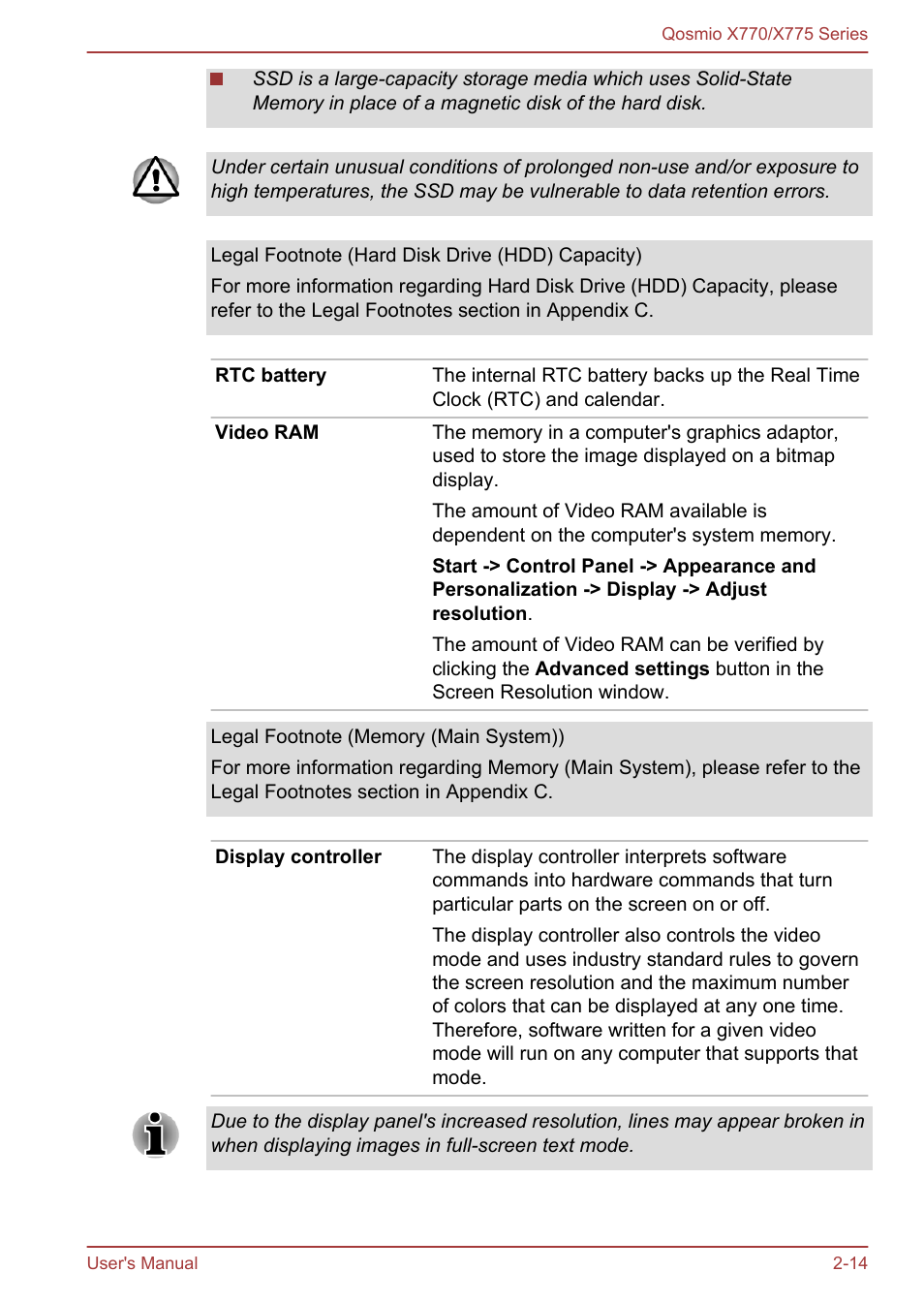 Toshiba Qosmio X770 User Manual | Page 39 / 170