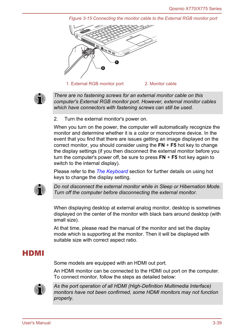 Hdmi, Hdmi -39 | Toshiba Qosmio X770 User Manual | Page 80 / 170