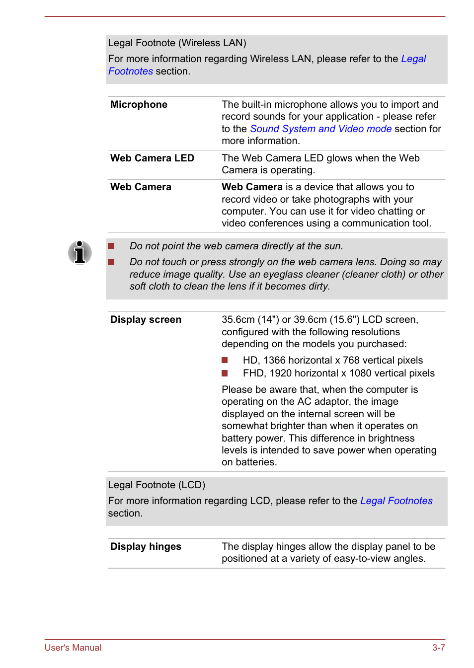 Toshiba Satellite U50-A User Manual | Page 36 / 120