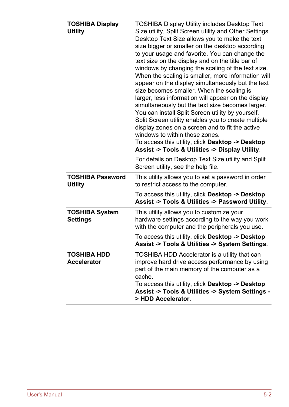 Toshiba Satellite U50-A User Manual | Page 67 / 120