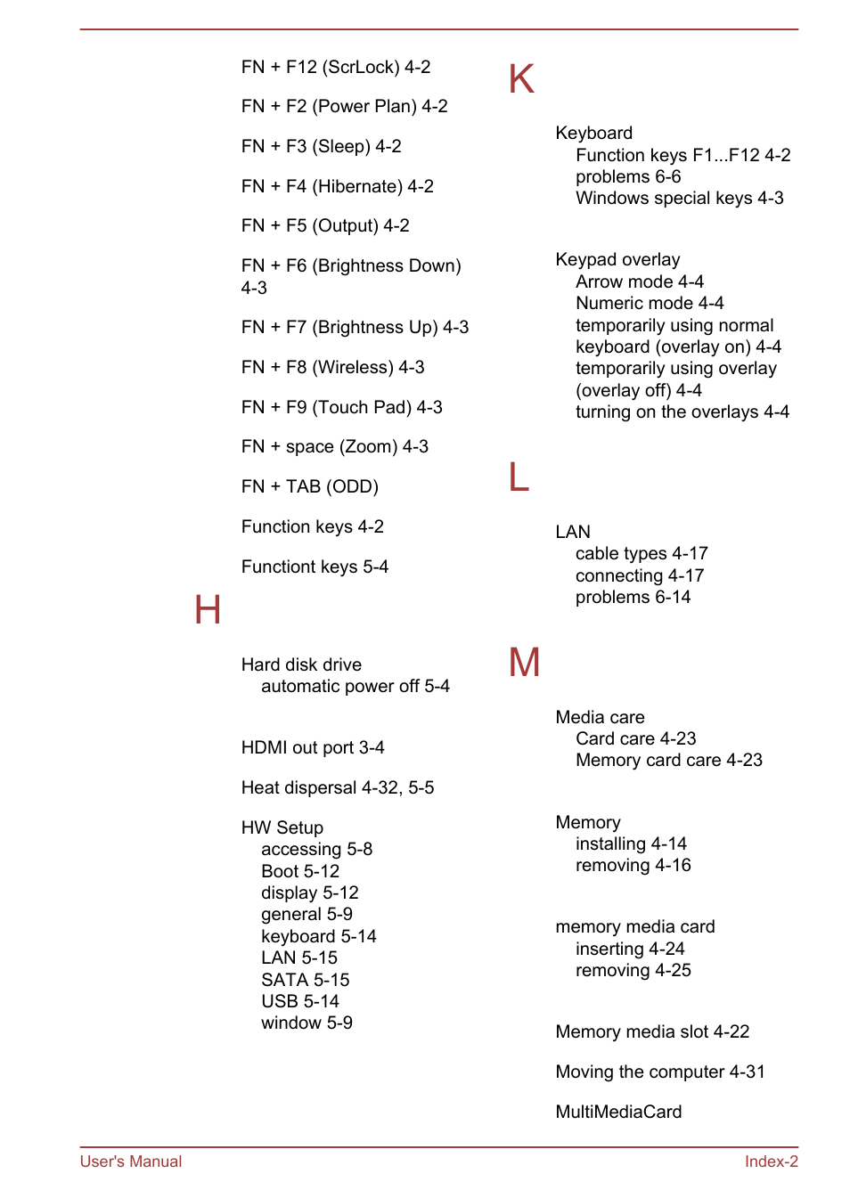 Toshiba Portege Z930-F User Manual | Page 128 / 132
