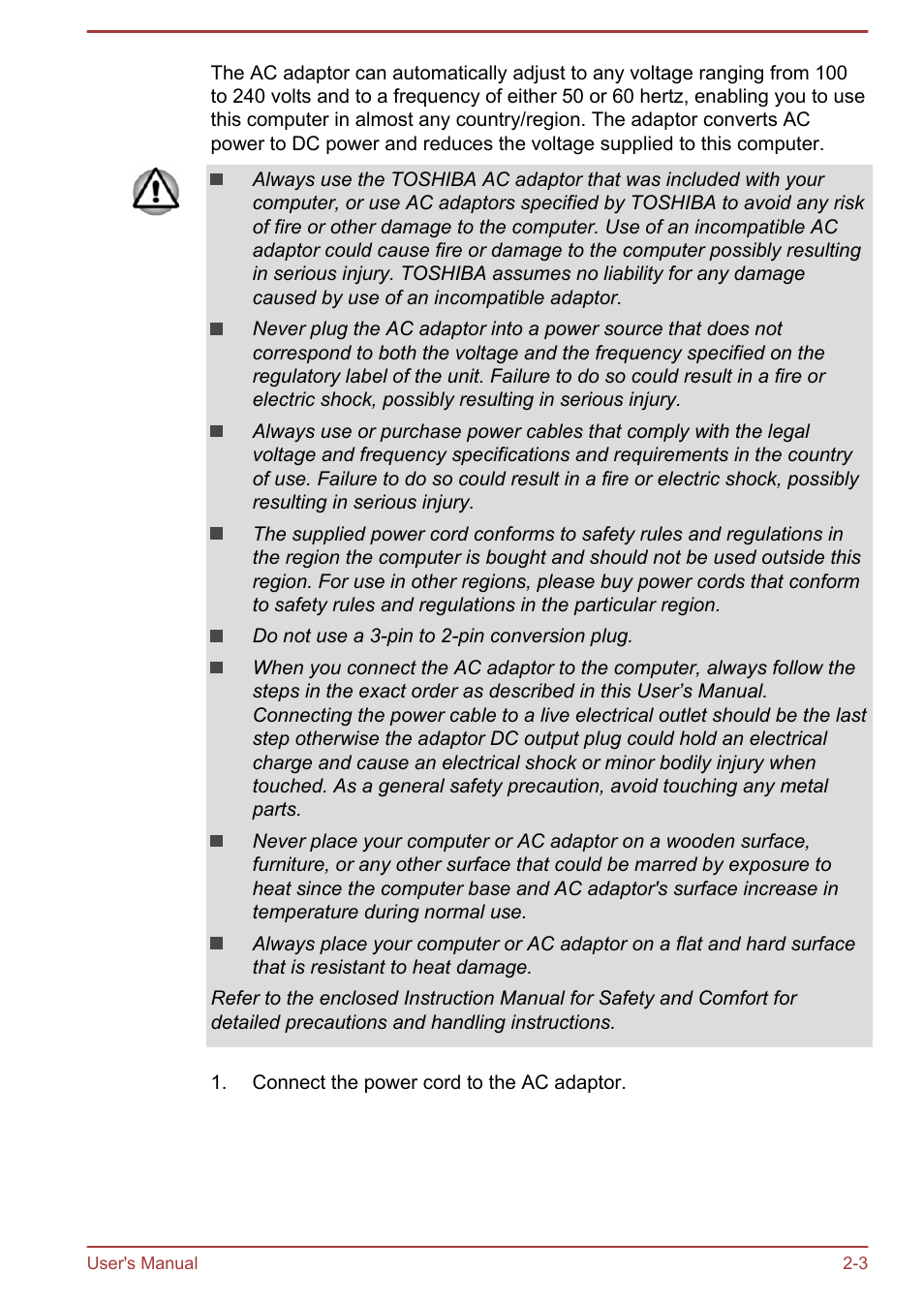 Toshiba Satellite S50-A User Manual | Page 21 / 138