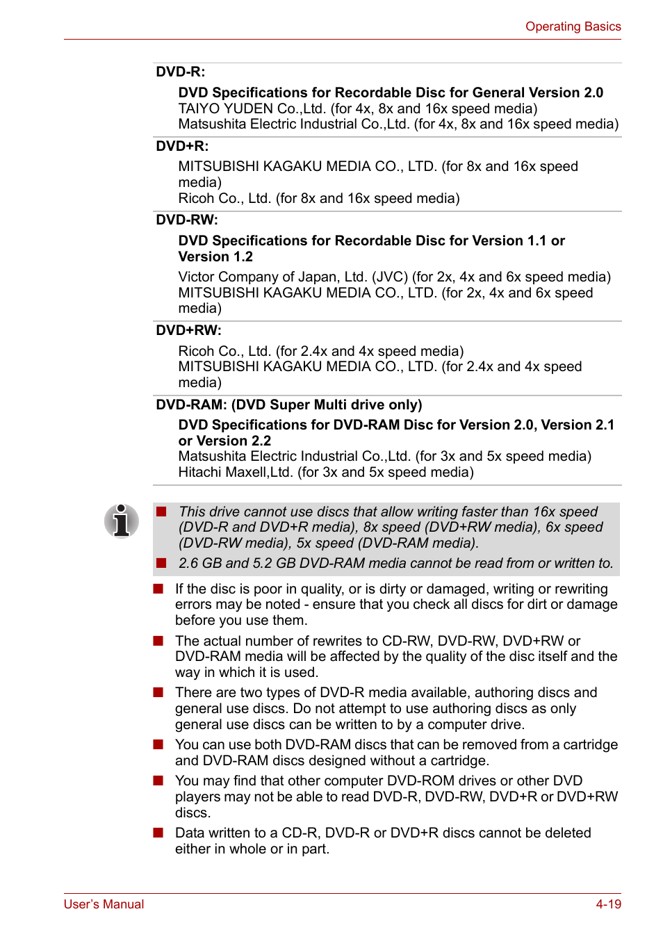 Toshiba Portege A600 User Manual | Page 102 / 219