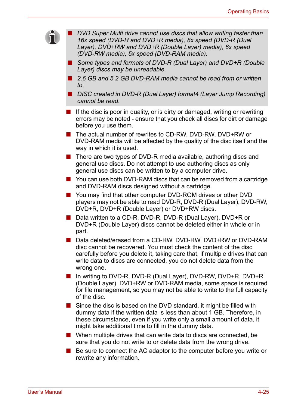 Toshiba Portege A600 User Manual | Page 108 / 219