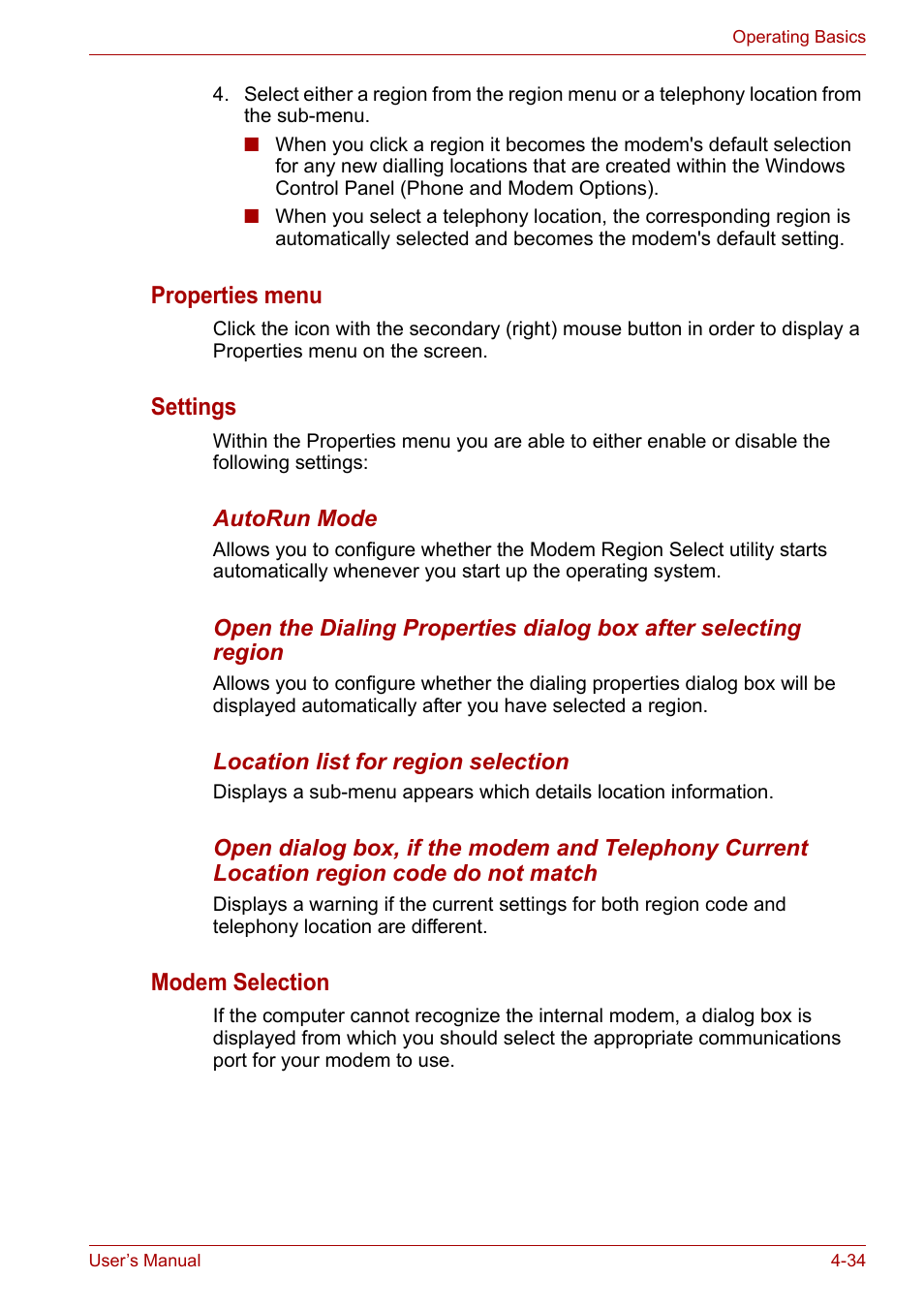 Toshiba Portege A600 User Manual | Page 117 / 219