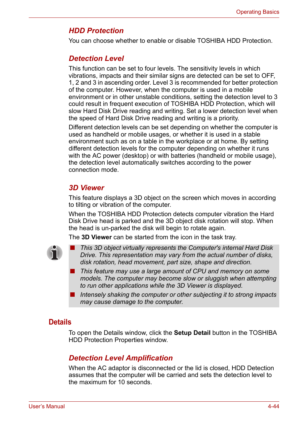 Details | Toshiba Portege A600 User Manual | Page 127 / 219