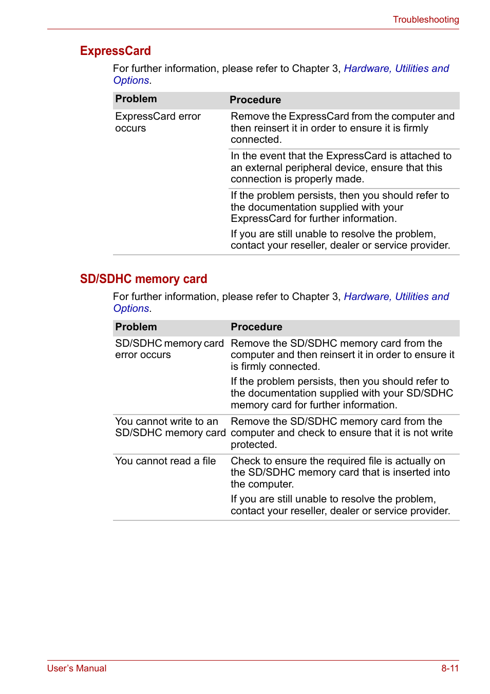 Expresscard | Toshiba Portege A600 User Manual | Page 167 / 219