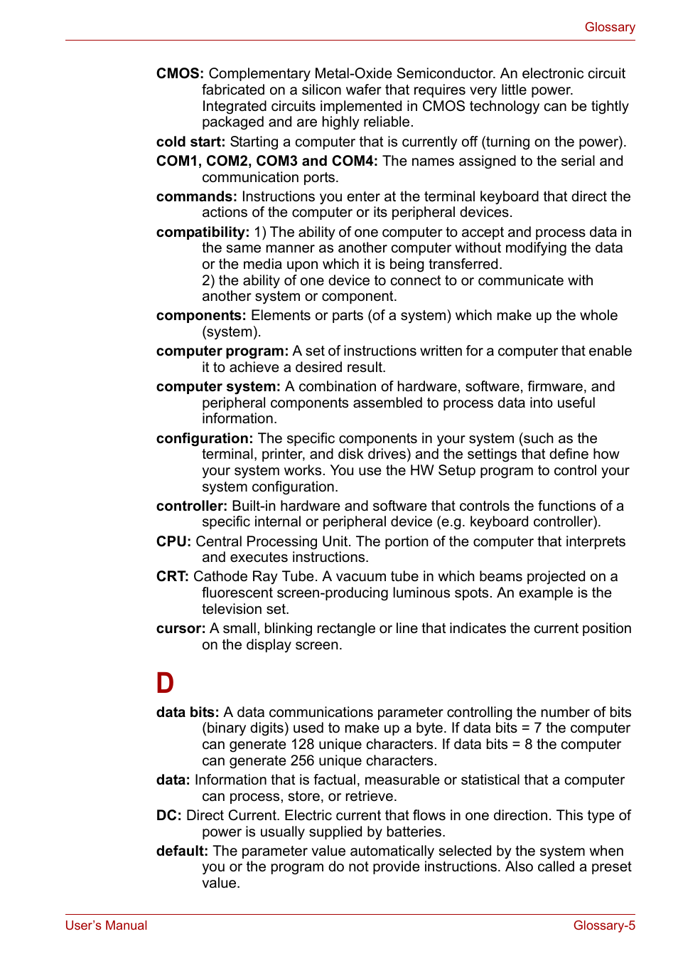 Toshiba Portege A600 User Manual | Page 206 / 219
