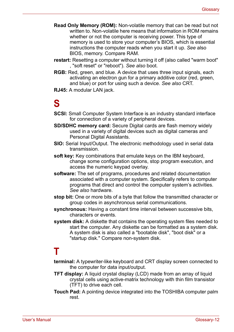 Toshiba Portege A600 User Manual | Page 213 / 219