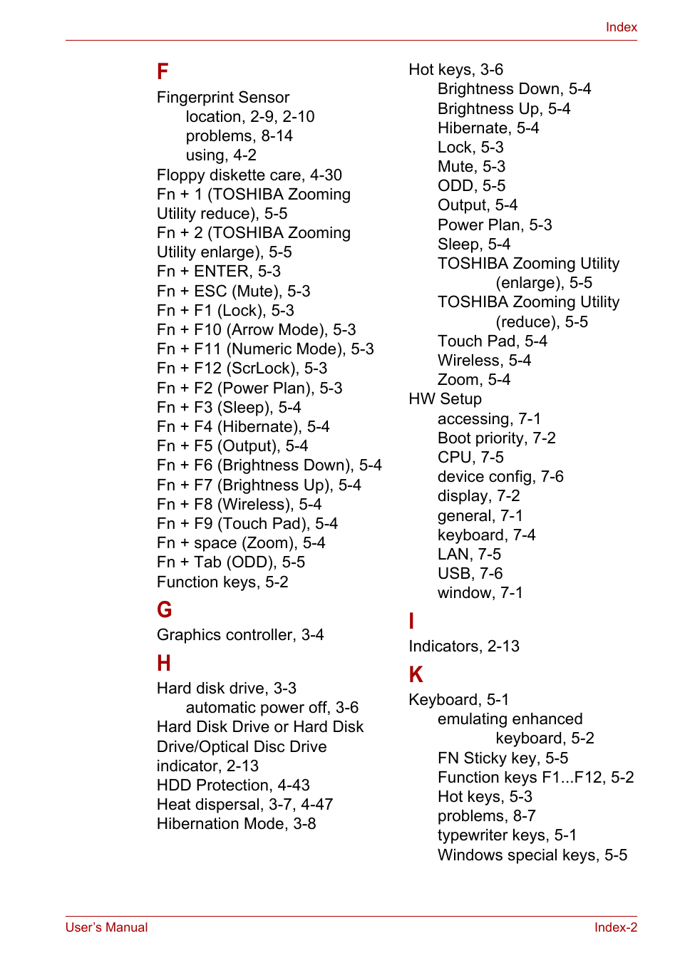 Toshiba Portege A600 User Manual | Page 216 / 219