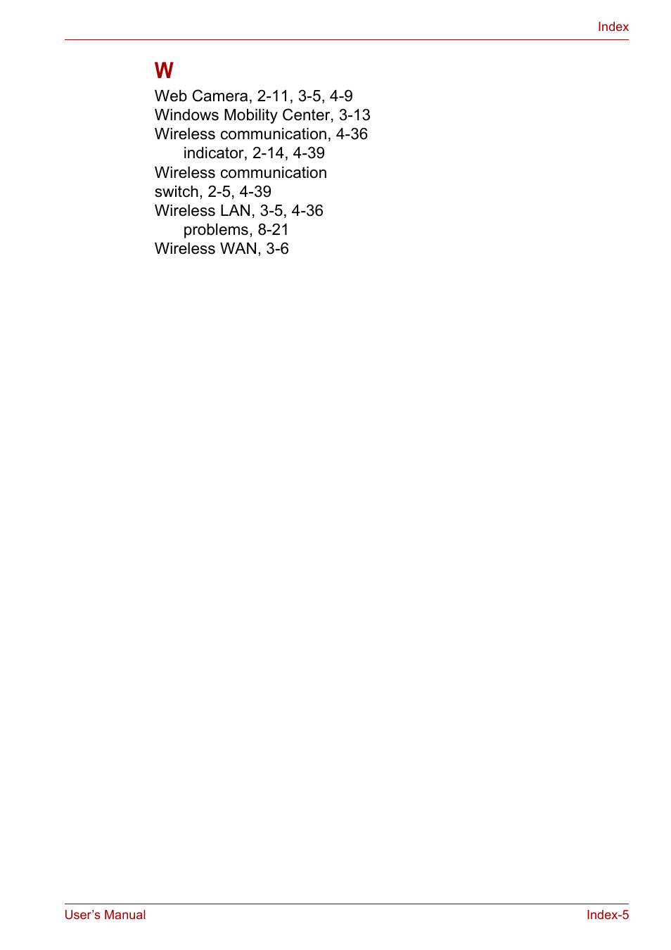 Toshiba Portege A600 User Manual | Page 219 / 219