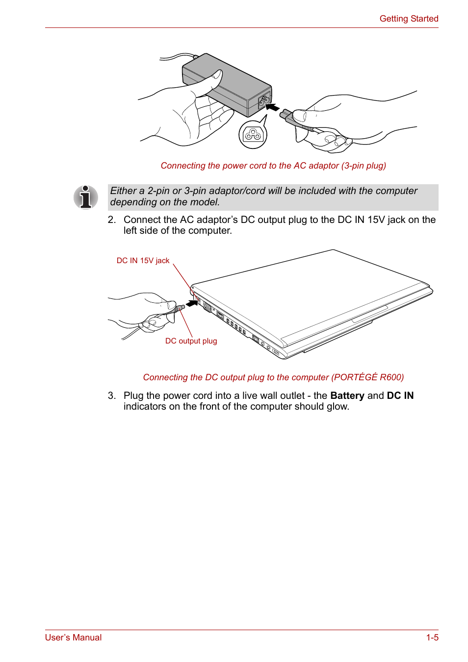 Toshiba Portege A600 User Manual | Page 22 / 219