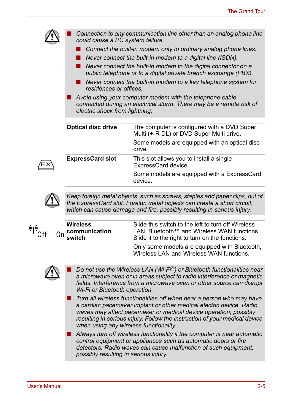 Toshiba Portege A600 User Manual | Page 37 / 219