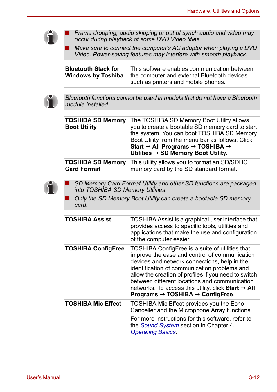 Toshiba Portege A600 User Manual | Page 63 / 219