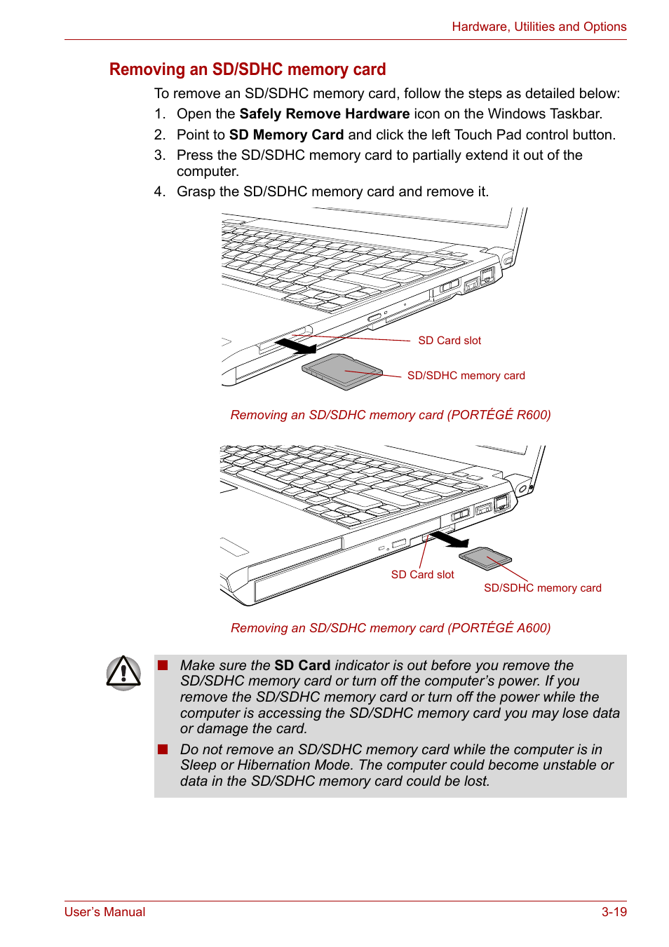 Toshiba Portege A600 User Manual | Page 70 / 219