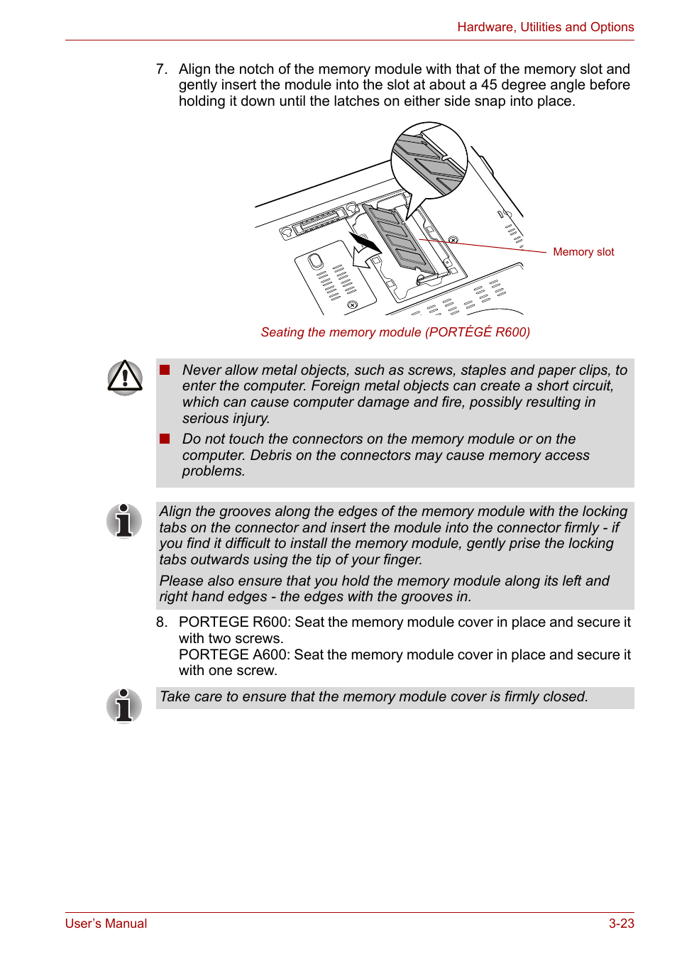 Toshiba Portege A600 User Manual | Page 74 / 219