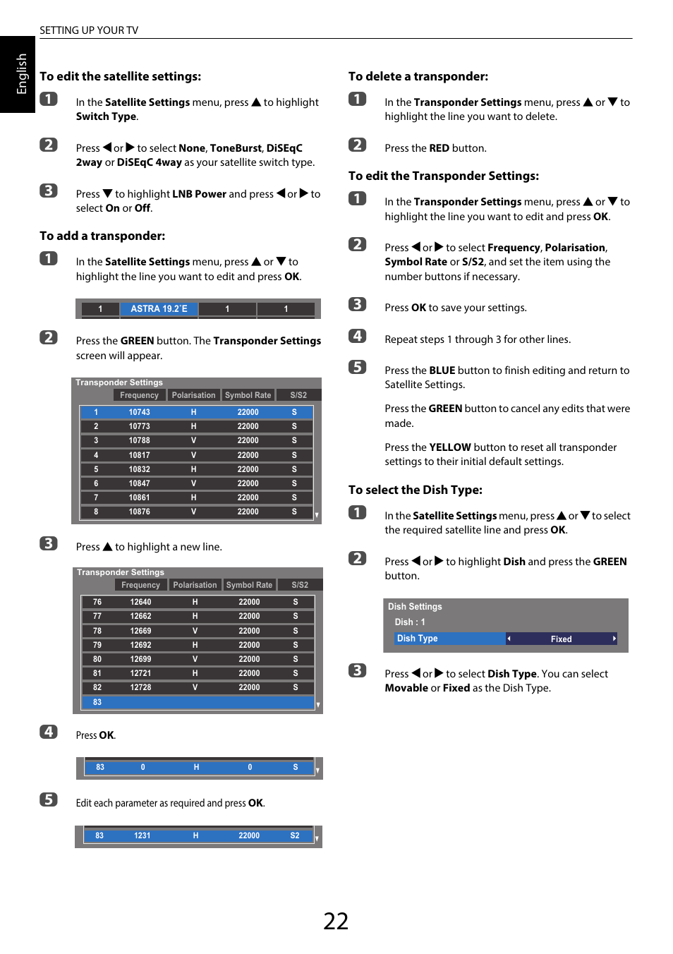 En glis h | Toshiba UL985 User Manual | Page 22 / 102