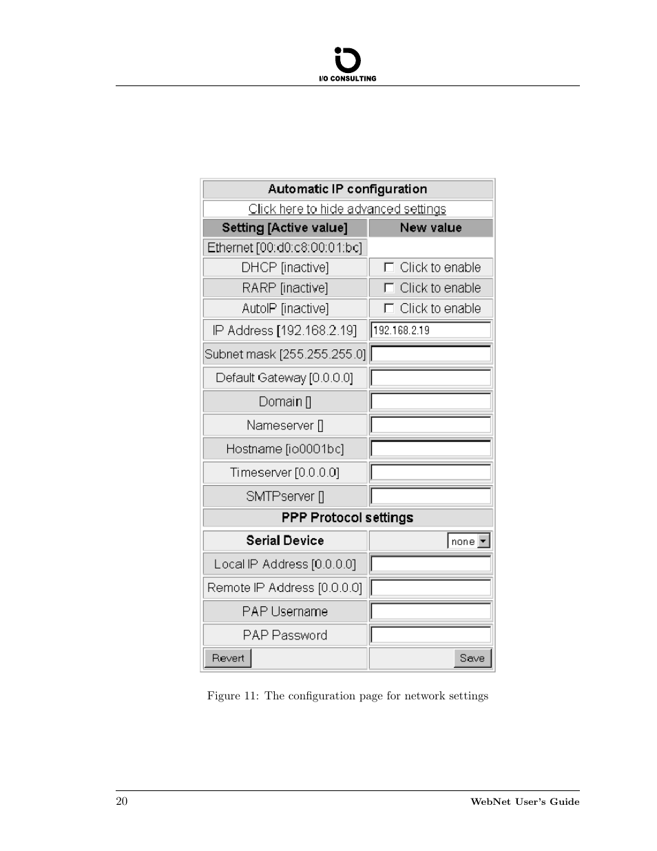 Addtron Technology Electronic Device WebNet User Manual | Page 20 / 41