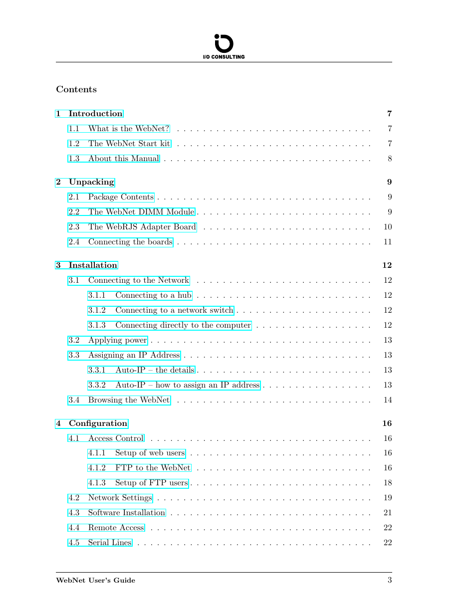 Addtron Technology Electronic Device WebNet User Manual | Page 3 / 41
