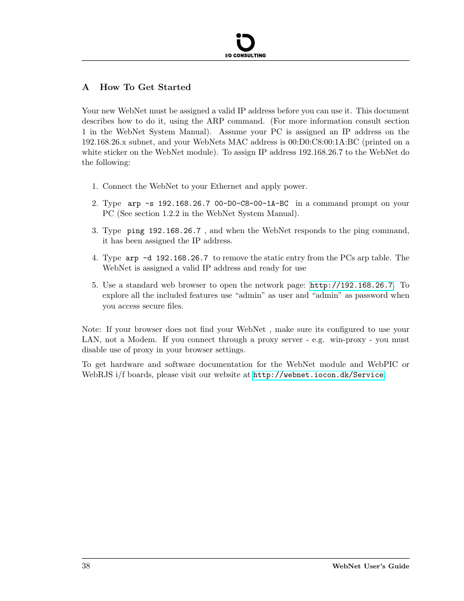 How to get started, A how to get started | Addtron Technology Electronic Device WebNet User Manual | Page 38 / 41
