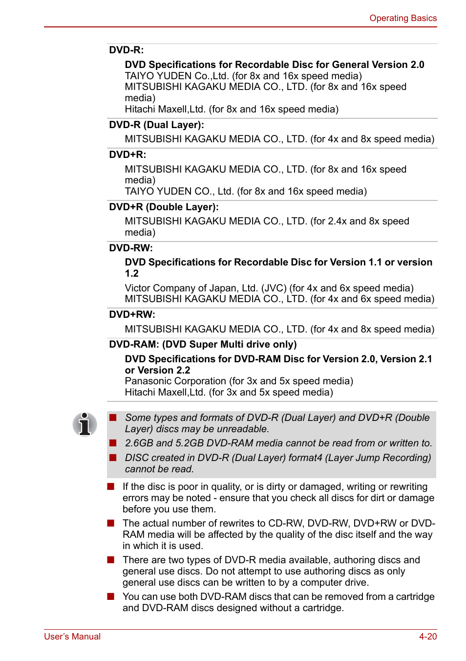 Toshiba Tecra M11 User Manual | Page 104 / 208