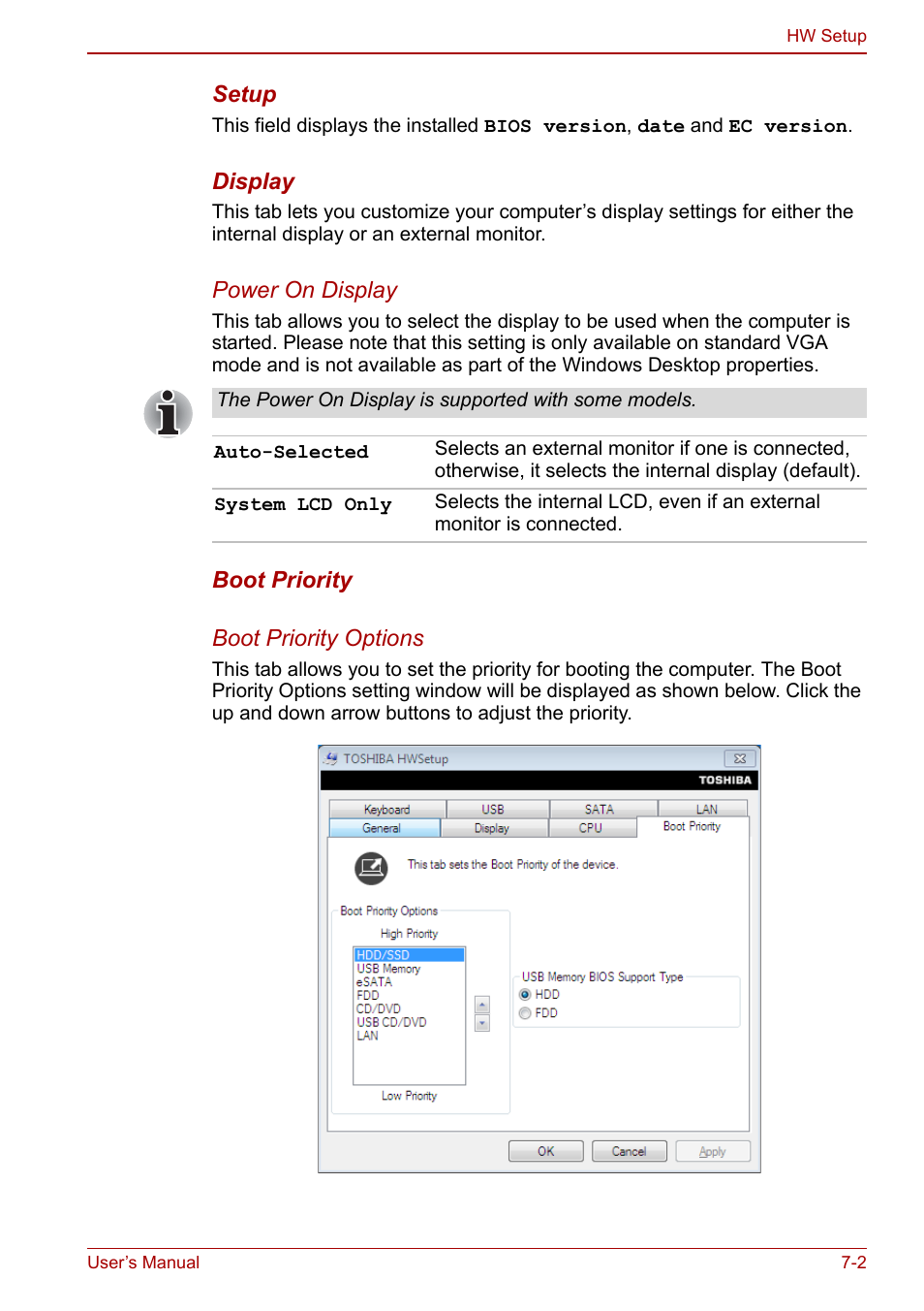 Boot priority | Toshiba Tecra M11 User Manual | Page 151 / 208