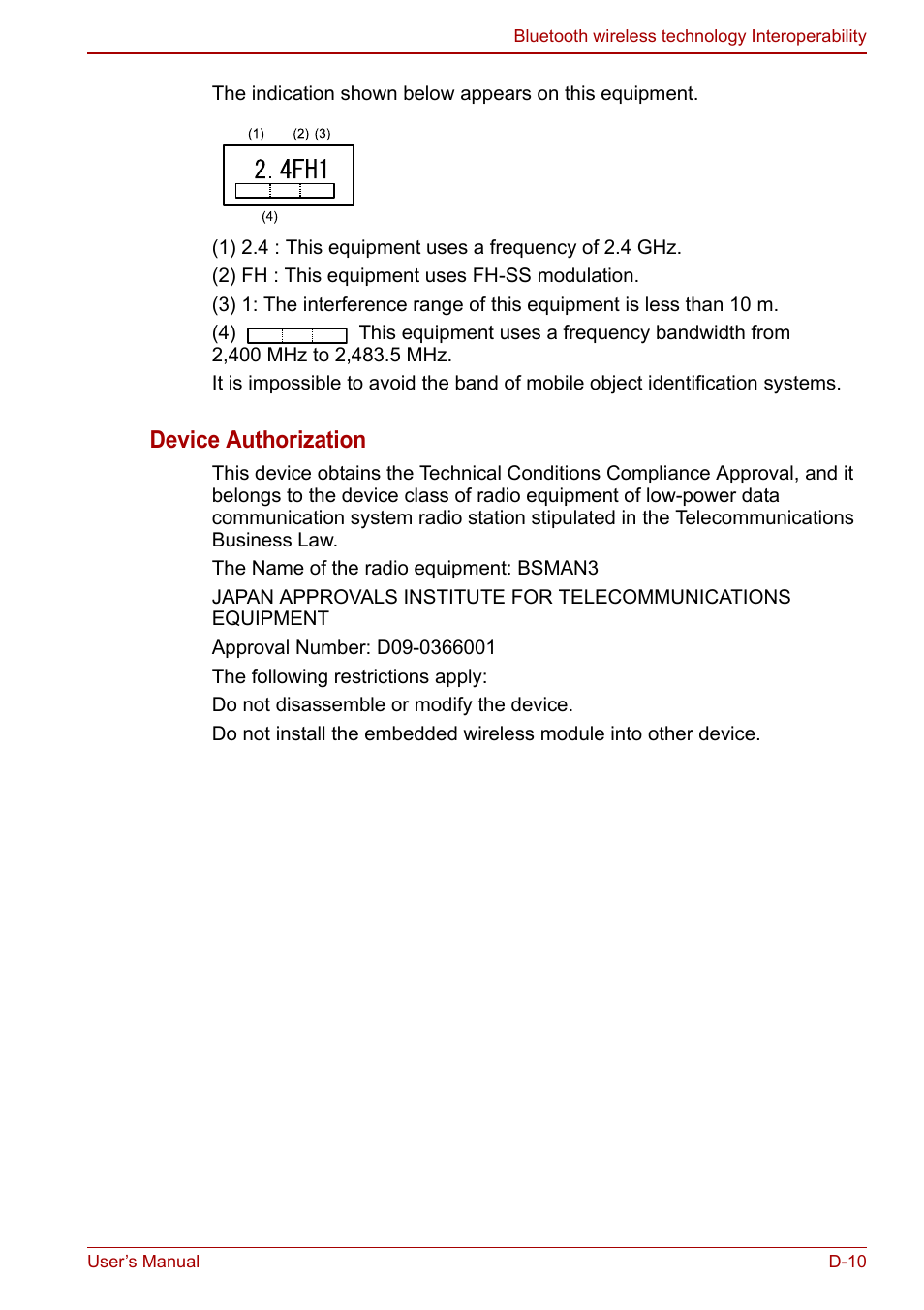 Device authorization | Toshiba Tecra M11 User Manual | Page 190 / 208