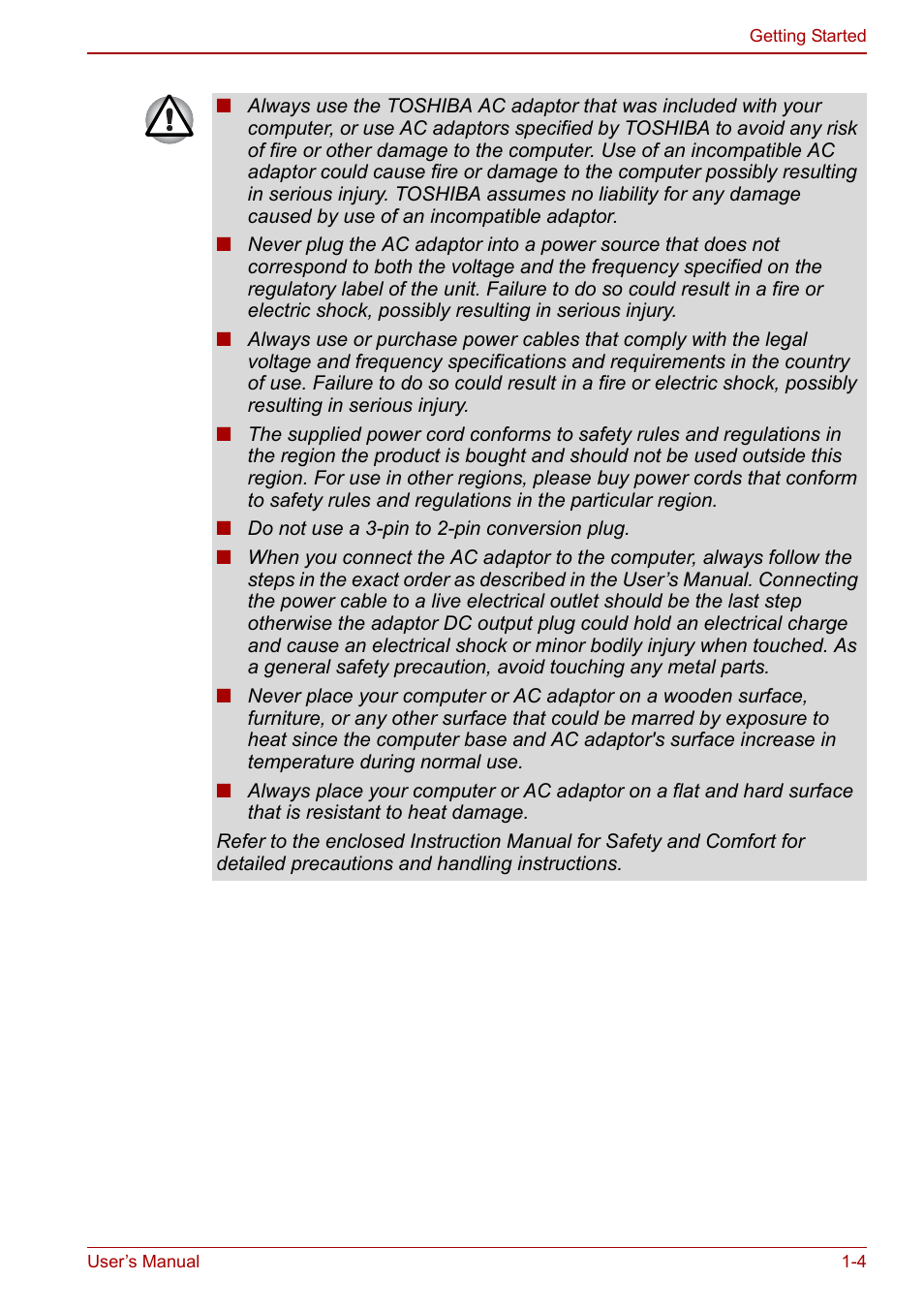 Toshiba Tecra M11 User Manual | Page 22 / 208