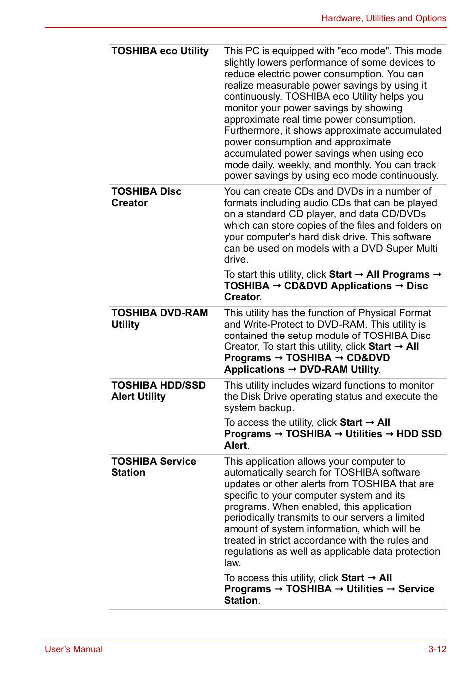 Toshiba Tecra M11 User Manual | Page 63 / 208