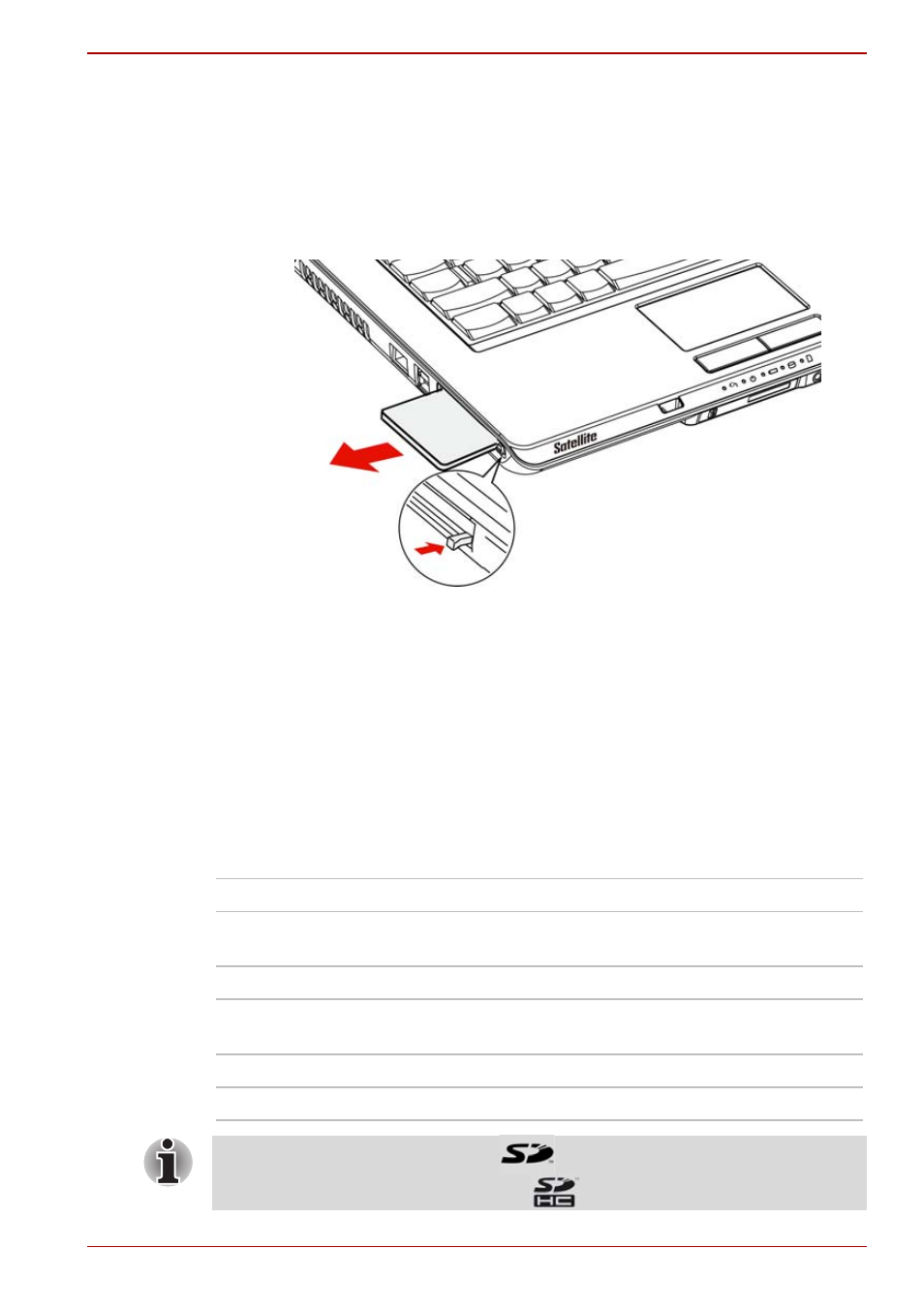 Multiple digital media card slot (optional), Multiple digital media card slot (optional) -3, Removing an expresscard | Toshiba Satellite Pro L350 User Manual | Page 111 / 170