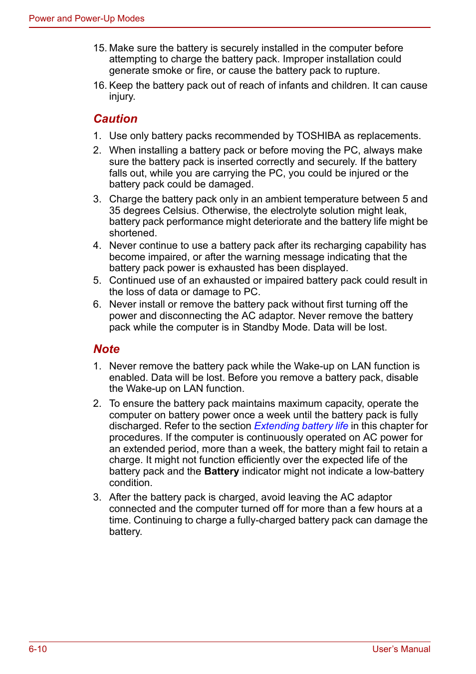 Toshiba M5 User Manual | Page 122 / 240