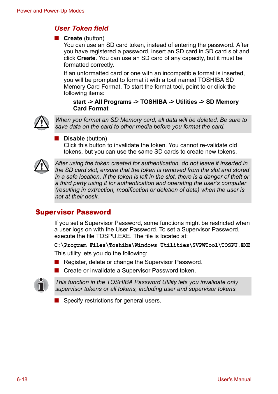 Supervisor password | Toshiba M5 User Manual | Page 130 / 240