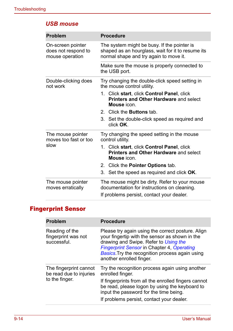 Fingerprint sensor | Toshiba M5 User Manual | Page 178 / 240