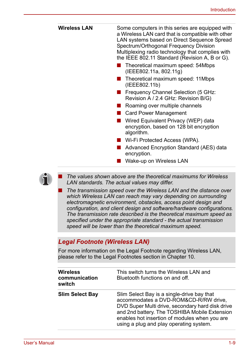 Toshiba M5 User Manual | Page 23 / 240