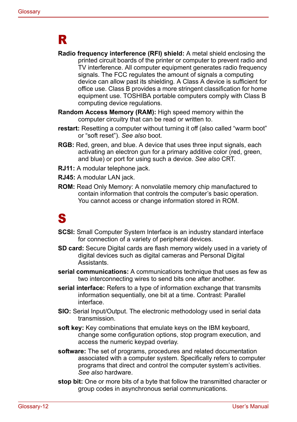 Toshiba M5 User Manual | Page 232 / 240