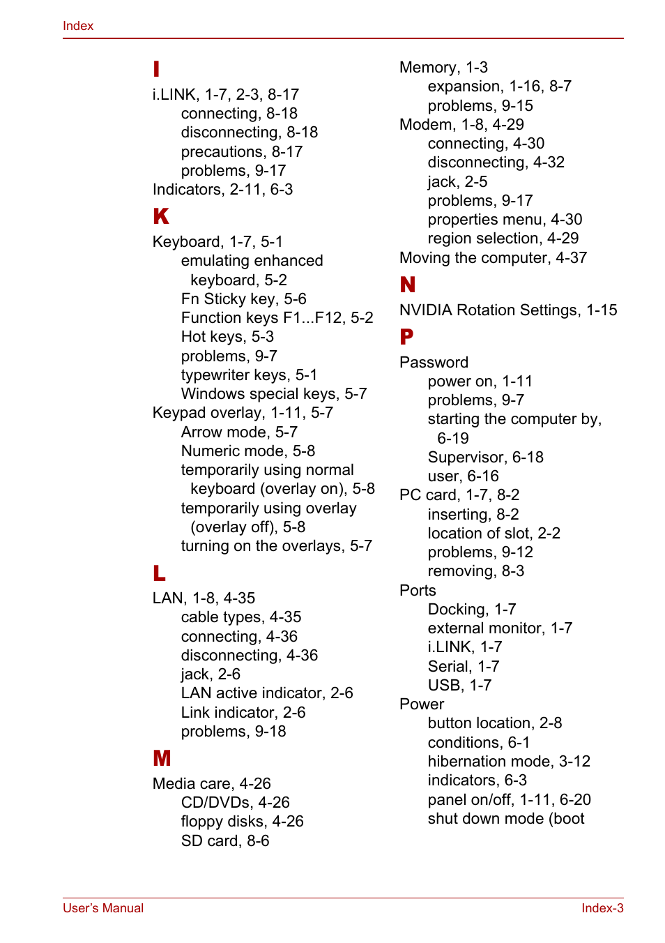 Toshiba M5 User Manual | Page 237 / 240