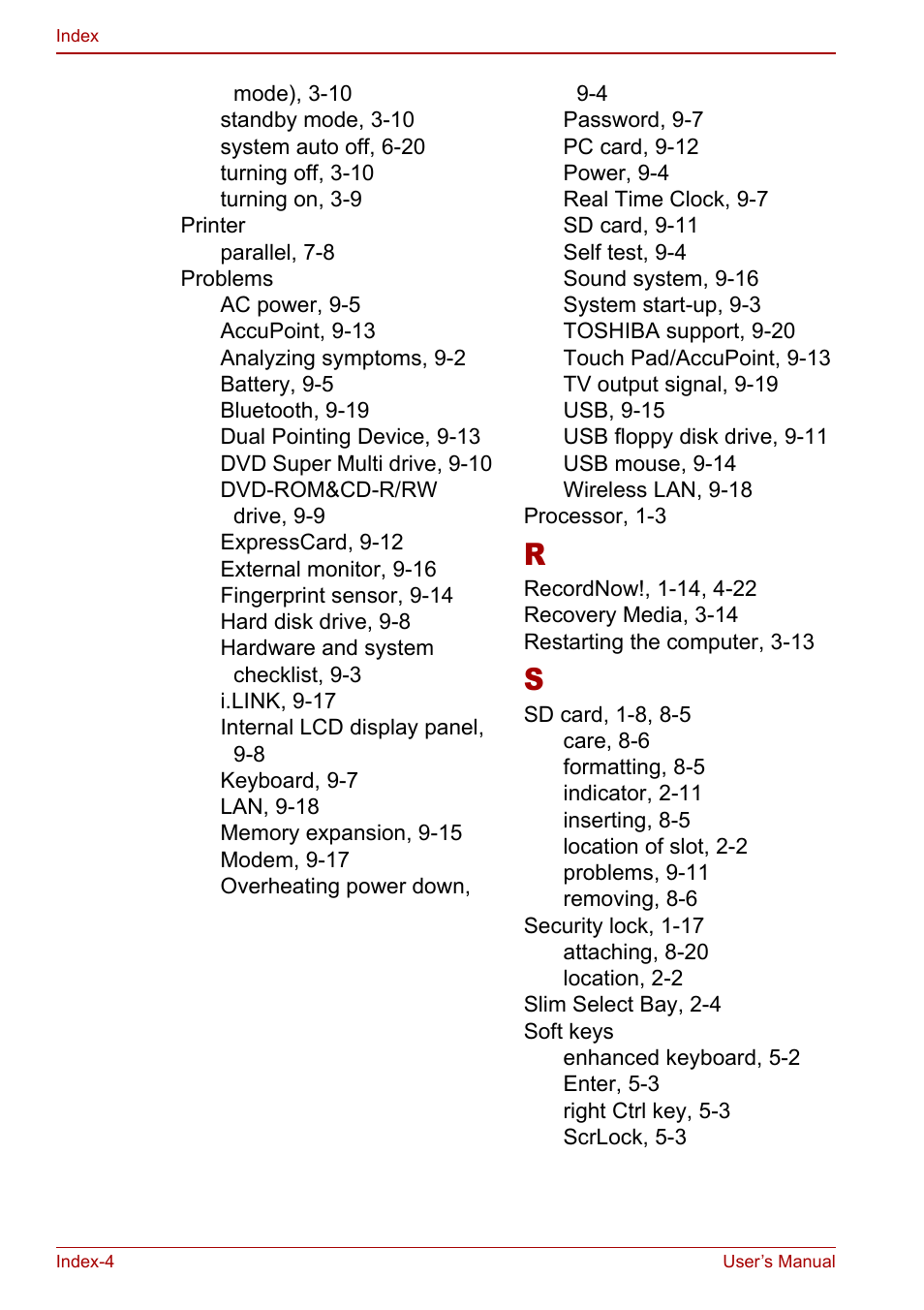 Toshiba M5 User Manual | Page 238 / 240