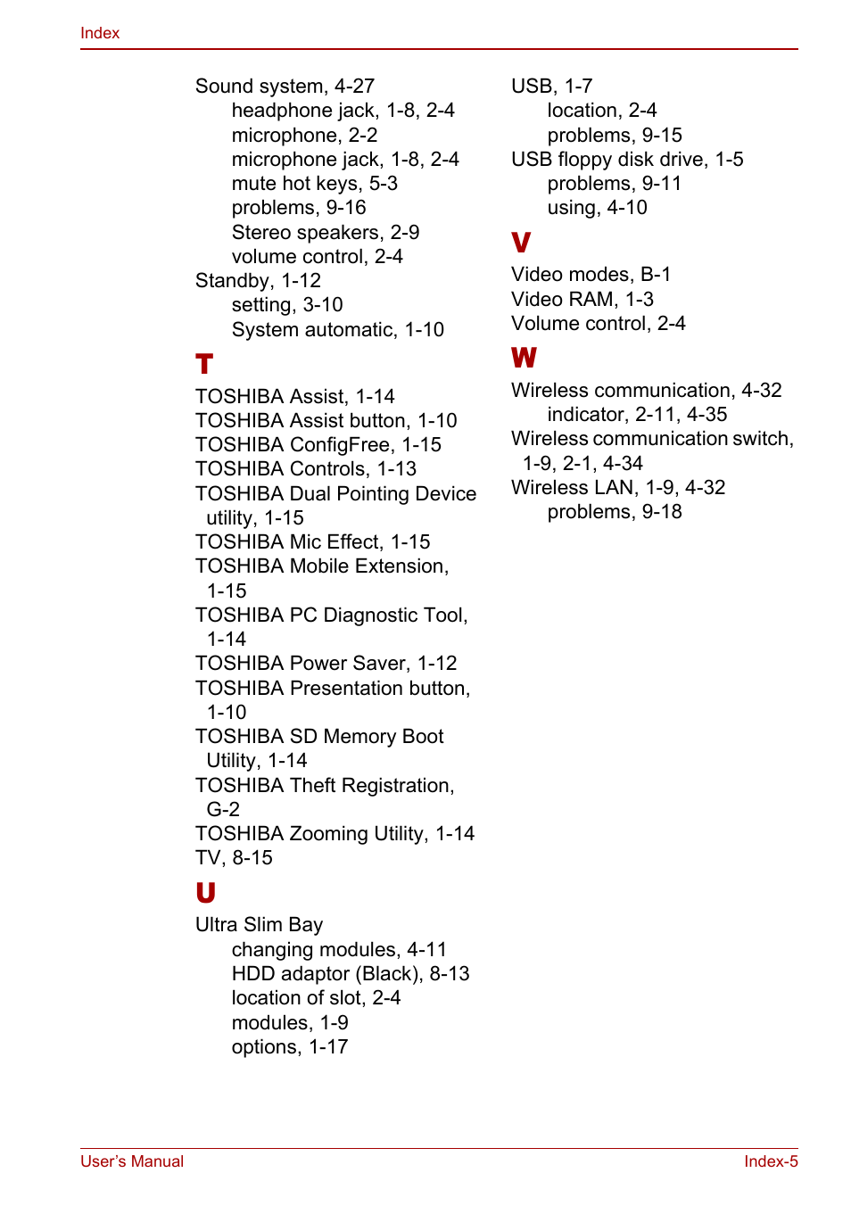 Toshiba M5 User Manual | Page 239 / 240