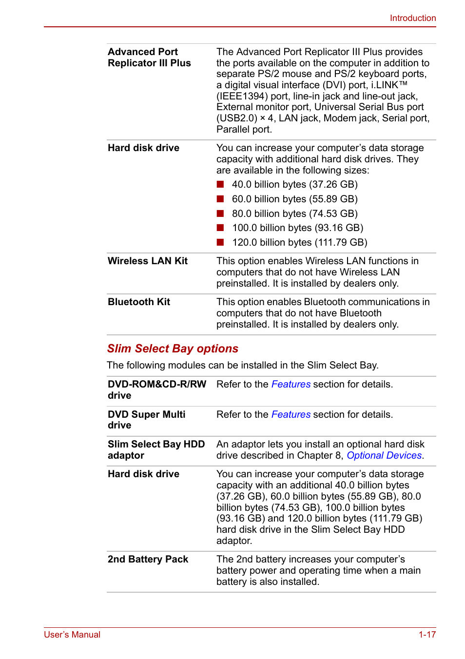 Toshiba M5 User Manual | Page 31 / 240