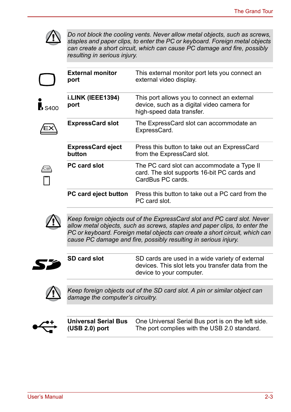 Toshiba M5 User Manual | Page 35 / 240