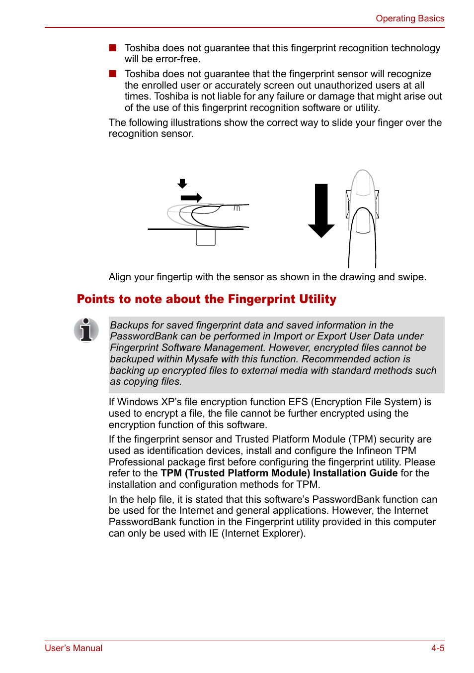 Toshiba M5 User Manual | Page 67 / 240