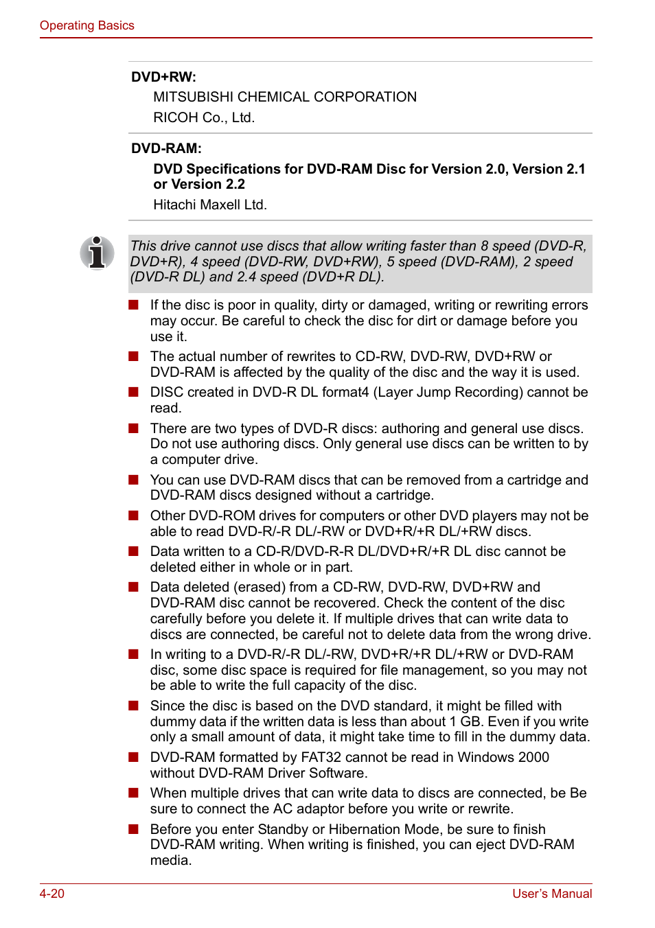 Toshiba M5 User Manual | Page 82 / 240