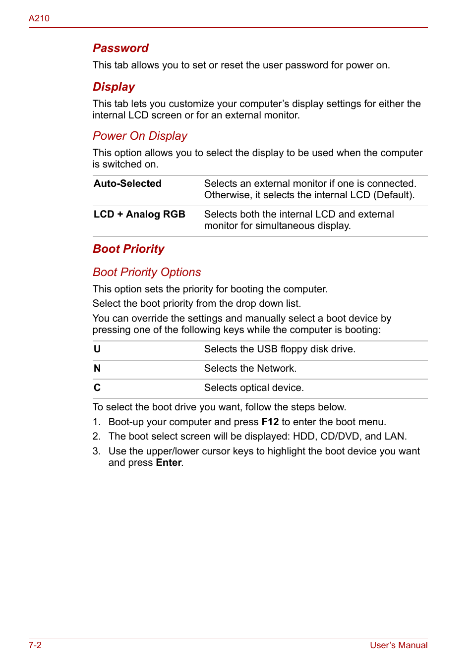 Toshiba Equium A210 User Manual | Page 110 / 170