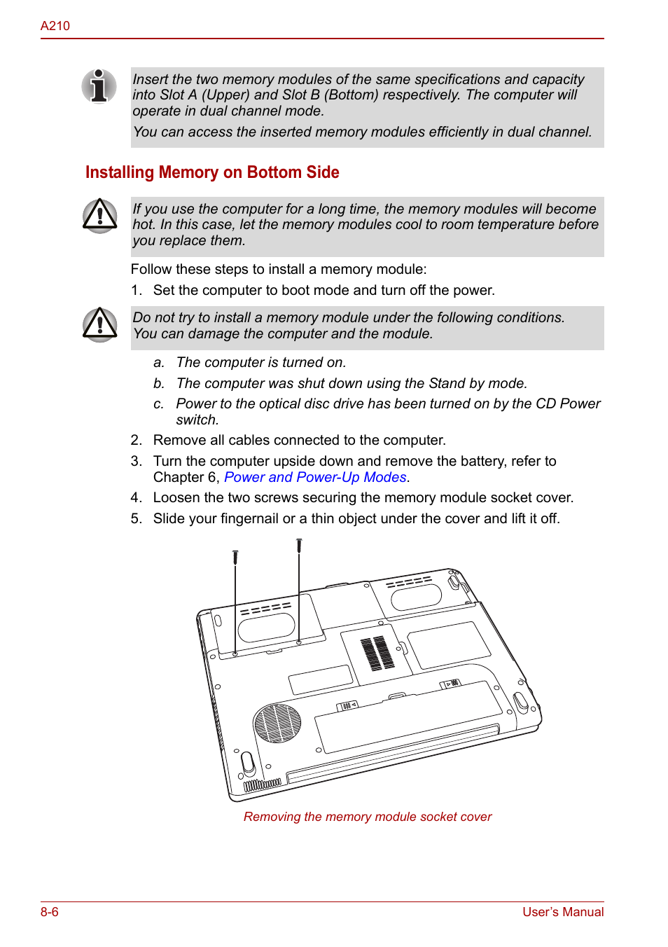 Toshiba Equium A210 User Manual | Page 118 / 170