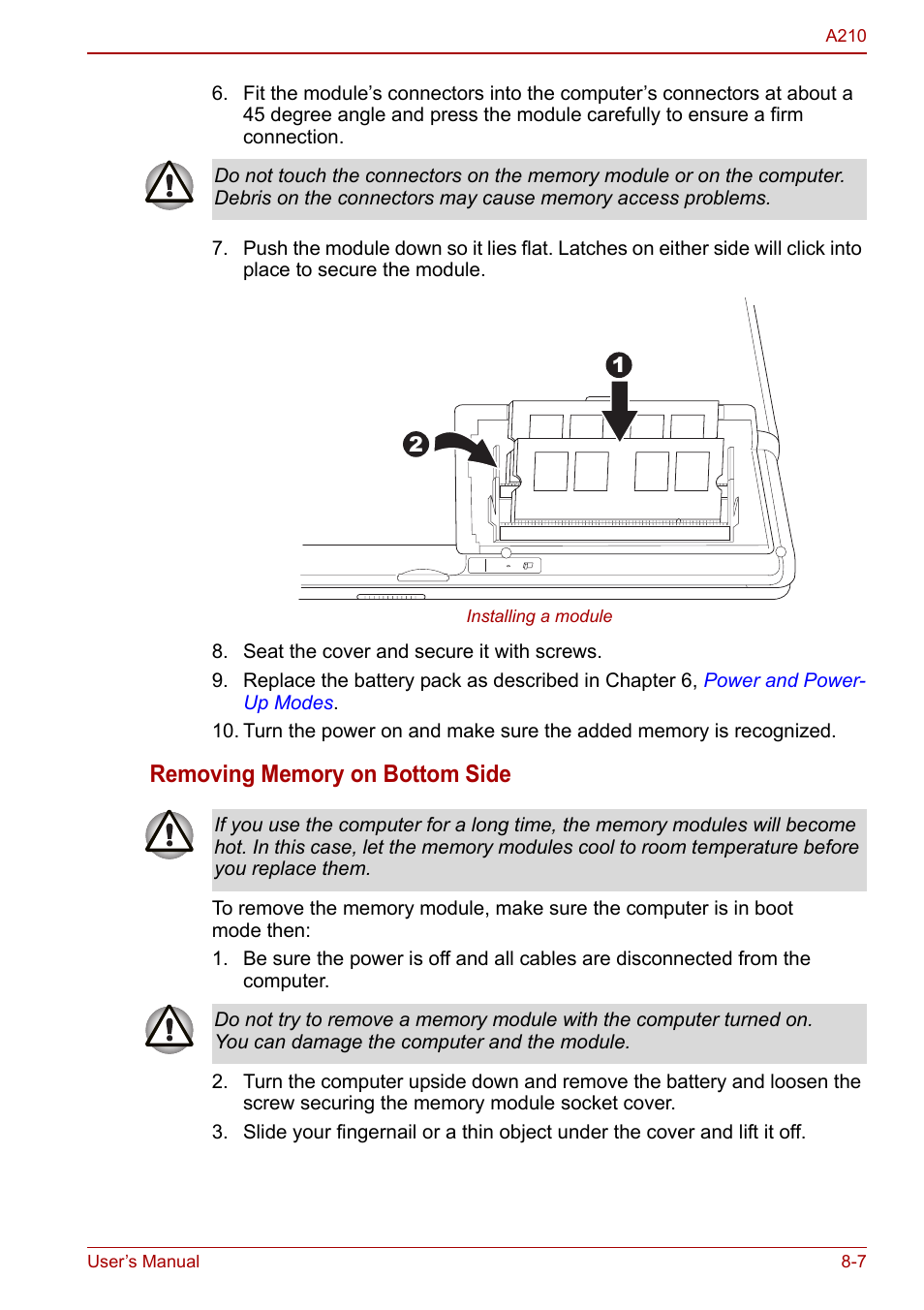 Toshiba Equium A210 User Manual | Page 119 / 170